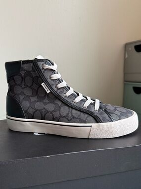 Coach Men’s Skate Signature High Top Black Size 8